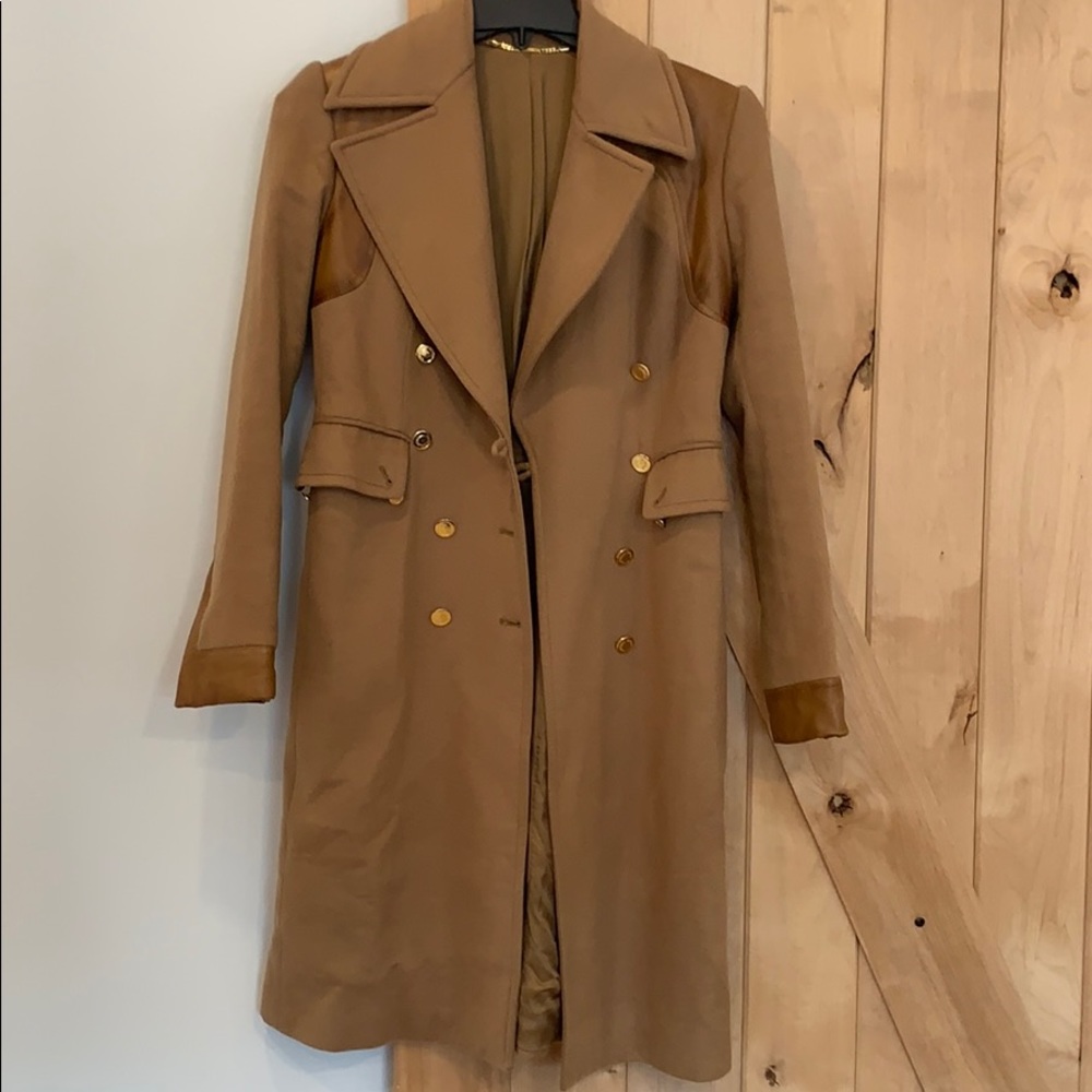 Vintage Gucci couture cashmere & leather coat guaranteed authentic